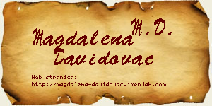 Magdalena Davidovac vizit kartica